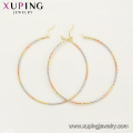 97429 xuping moda multicolor gran círculo forma encantos señoras pendientes de aro